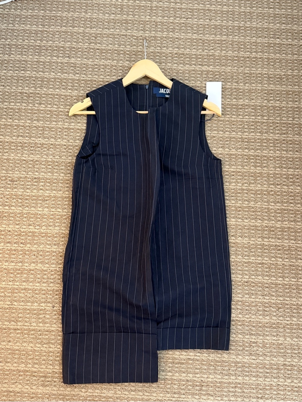 Jacquemus irregular striped short top dress